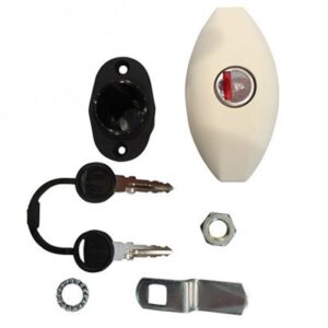 Cerradura push blanca modelo pequeño
