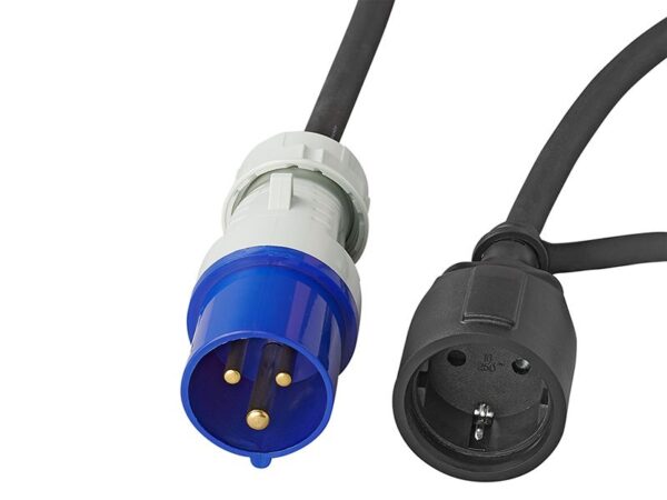 Toma CEE17 macho a 230V hembra 1,5 metros - Imagen 2