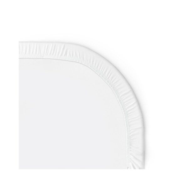 Sábana ajustable Walra Jersey (cama tamaño queen) blanca 130x185 - Imagen 4