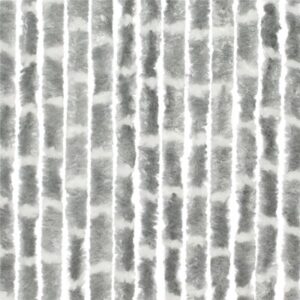 Cortinas de puerta de felpilla gris Streep/blanco de 56 x 185 cm
