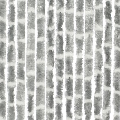 Cortinas de puerta de felpilla gris Streep/blanco de 56 x 185 cm