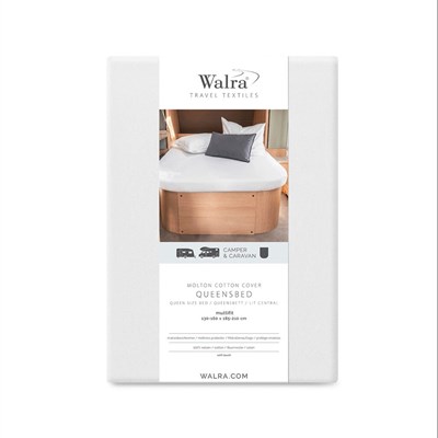 Protector de colchón Walra Molton (cama tamaño queen) blanco 130x185