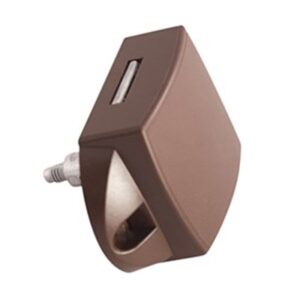 Caja de cerradura única con pulsador marrón GM