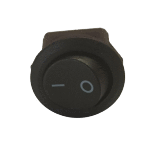 Interruptor 12 V redondo negro