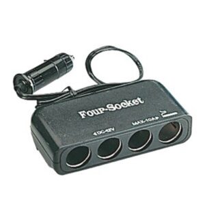 Regleta de enchufes 12V cuadruple para mechero
