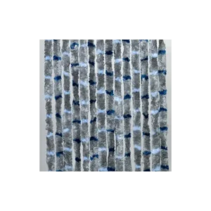 Cortina efecto terciopelo 560 x 1850 gris-azul mix